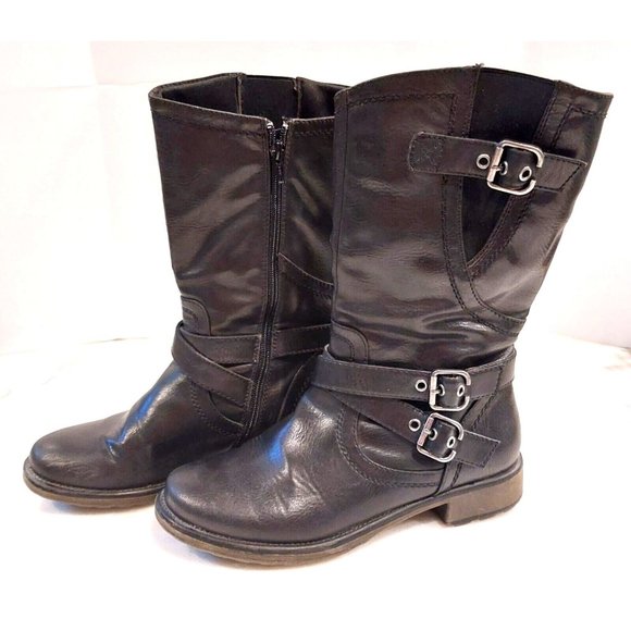 BareTraps Shoes - Women's Black Leather Boots